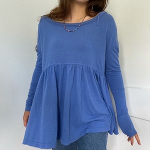Long Free People Blue “sweater”